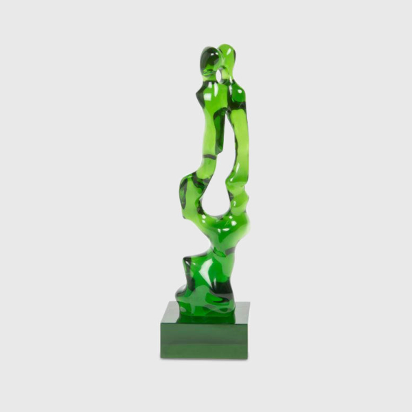 quality green modern sculpture from Hubley